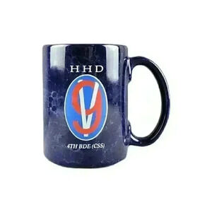 US Army Reserve USAR 4th BDE Brigade (CSS) HHD Insignia Military Coffee Mug Cup